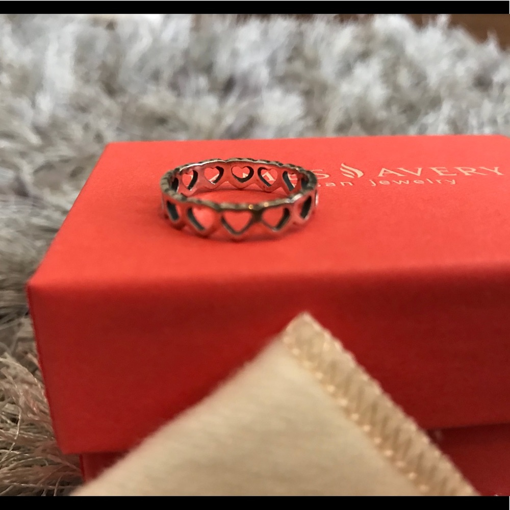 James Avery linked heart ring❤️